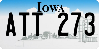 IA license plate ATT273