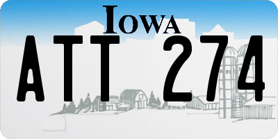 IA license plate ATT274