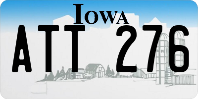 IA license plate ATT276