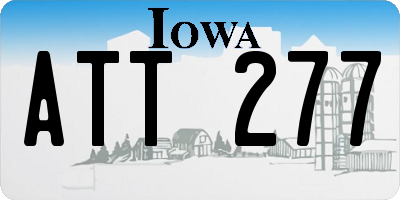 IA license plate ATT277