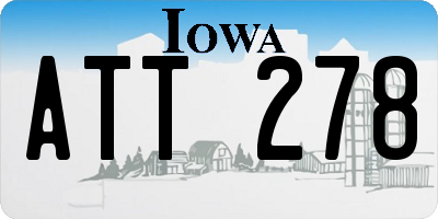 IA license plate ATT278