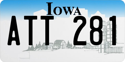 IA license plate ATT281