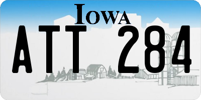 IA license plate ATT284