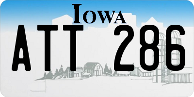 IA license plate ATT286