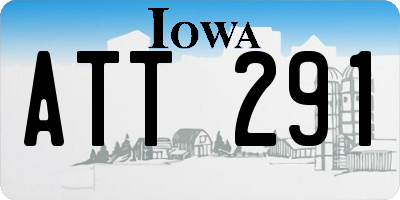IA license plate ATT291