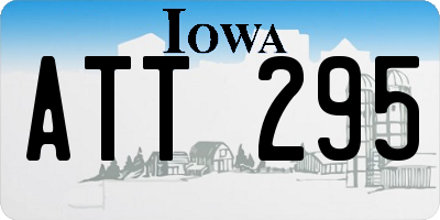 IA license plate ATT295