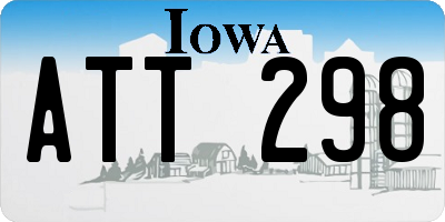 IA license plate ATT298