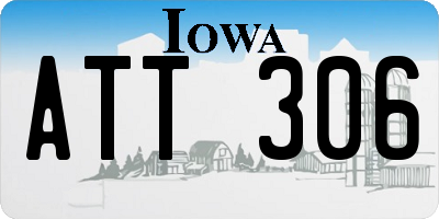 IA license plate ATT306