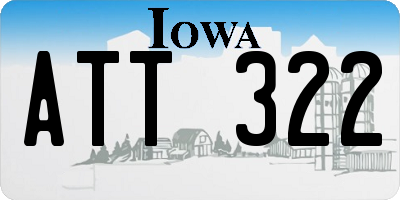 IA license plate ATT322