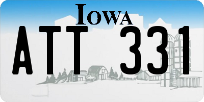 IA license plate ATT331