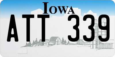IA license plate ATT339