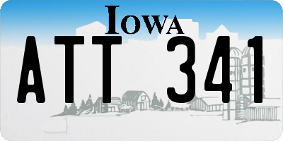 IA license plate ATT341