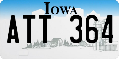 IA license plate ATT364