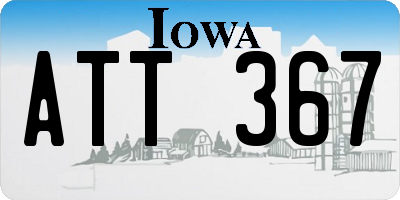 IA license plate ATT367