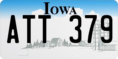 IA license plate ATT379