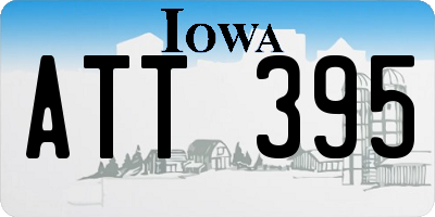 IA license plate ATT395