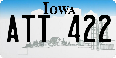 IA license plate ATT422