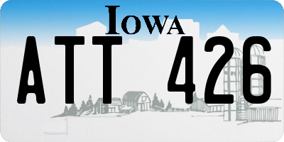 IA license plate ATT426