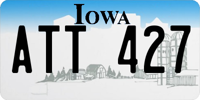 IA license plate ATT427