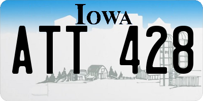 IA license plate ATT428