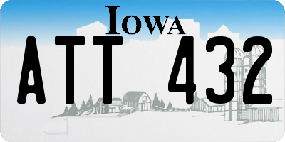 IA license plate ATT432
