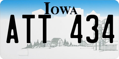 IA license plate ATT434
