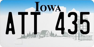 IA license plate ATT435