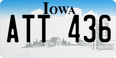 IA license plate ATT436