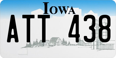 IA license plate ATT438