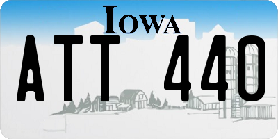 IA license plate ATT440
