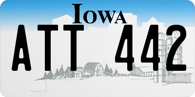IA license plate ATT442