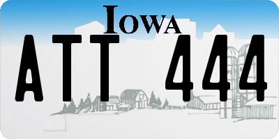 IA license plate ATT444