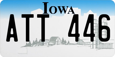 IA license plate ATT446