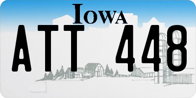IA license plate ATT448