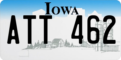 IA license plate ATT462