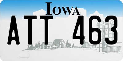 IA license plate ATT463