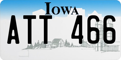 IA license plate ATT466