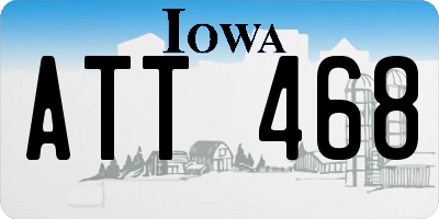 IA license plate ATT468