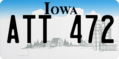 IA license plate ATT472
