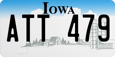 IA license plate ATT479
