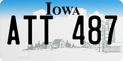 IA license plate ATT487