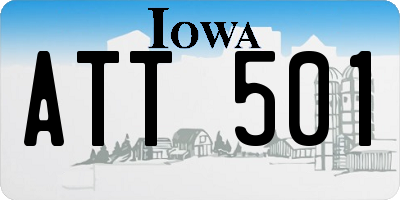 IA license plate ATT501