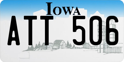 IA license plate ATT506