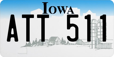 IA license plate ATT511