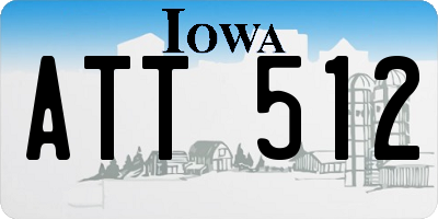 IA license plate ATT512