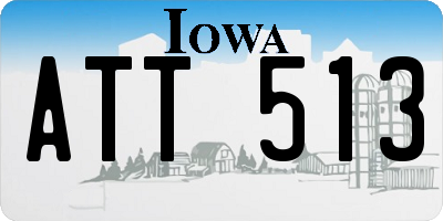 IA license plate ATT513