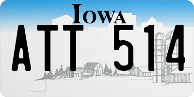 IA license plate ATT514