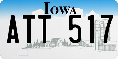 IA license plate ATT517