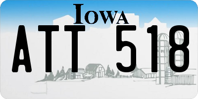 IA license plate ATT518