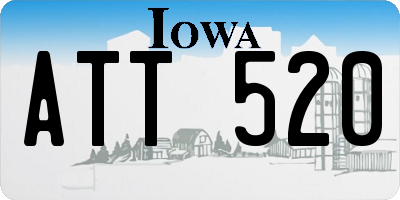 IA license plate ATT520